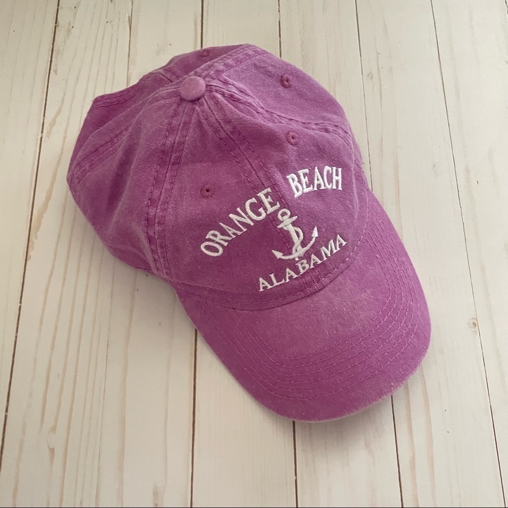 Orange Beach Alabama Purple Embroidered Ball‎ Cap